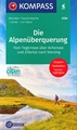 Wandelkaart 2556 Die Alpenüberquerung | Kompass