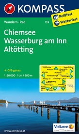 Wandelkaart 159 Chiemsee - Wasserburg am Inn - Altötting | Kompass