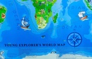 Kinderwereldkaart Young Explorer's World Map 140 x 100cm | Artglob