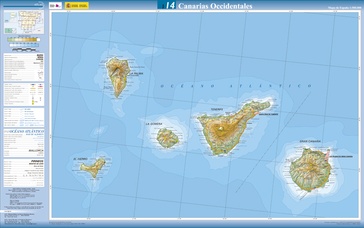 Topografische kaart - Wegenkaart - landkaart 14 Canarias Occidentales - Westelijke Canarische Eilanden | CNIG - Instituto Geográfico Nacional1