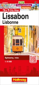 Stadsplattegrond Lissabon 3 in 1 CityMap | Hallwag