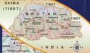 Wegenkaart - landkaart Bhutan | Vajra