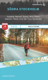 Wandelkaart 24 Outdoorkartan Södra Stockholm | Norstedts