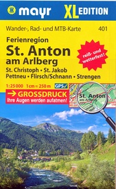 Wandelkaart 401 XL Sankt Anton am Arlberg | Mayr