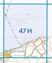 Topografische kaart - Wandelkaart 47H Cadzand | Kadaster