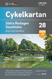 Fietskaart 28 Cykelkartan Södra Roslagen south - Stockholm | Norstedts