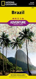 Wegenkaart - landkaart 3401 Adventure Map Brazil - Brazilië | National Geographic