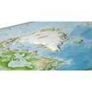 Wereldkaart - Reliëfkaart Wereld met voelbaar 3D reliëf  77 x 57 x 4,5 cm | GeoRelief Wereldkaart - Reliëfkaart met voelbaar 3D reliëf 77 x 57 x 1,0 cm | GeoRelief