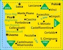 Wandelkaart 2457 Pisa - Livorno - San Miniato - Empoli | Kompass