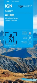 Wandelkaart 3435ET Valloire / Aiguilles d'Arves / Col du Galibier | IGN - Institut Géographique National