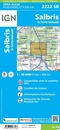 Topografische kaart - Wandelkaart 2222SB Salbris | IGN - Institut Géographique National