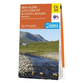 Wandelkaart - Topografische kaart OL50 OS Explorer Map Ben Alder, Loch Ericht & Loch Laggan | Ordnance Survey