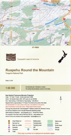 Wandelkaart Ruapehu -  Round the Mountain | NewTopo NZ