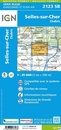 Wandelkaart - Topografische kaart 2123SB Selles-sur-Cher, Chabris | IGN - Institut Géographique National