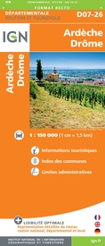 Wegenkaart - landkaart 721305 Ardèche - Drôme | IGN - Institut Géographique National
