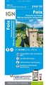 Wandelkaart 2147ET Foix | IGN - Institut Géographique National
