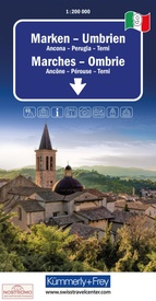 Wegenkaart - landkaart 9 Umbrië / Marche | Kümmerly & Frey