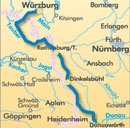 Wandelgids Hikeline Romantische Strasse 1 Von Würzburg nach Donauwörth | Esterbauer