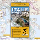 Spoorwegenkaart Italië Voyage en train Cartotrain | Cartotrain