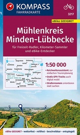 Fietskaart 3217 Mühlenkreis Minden-Lübbecke | Kompass