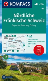 Wandelkaart 165 Nördliche Fränkische Schweiz | Kompass