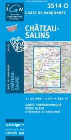 Wandelkaart - Topografische kaart 3514O SB - Serie Bleue Château-Salins | IGN - Institut Géographique National