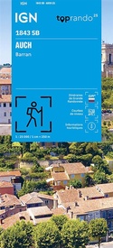 Wandelkaart 1843 SB - Serie Bleue Auch | IGN - Institut Géographique National