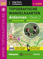 DVD rom Digitale Topografische Wandelkaarten Ardennen deel 2 Hoge Venen en Oostkantons 1:10.000 | Lannoo