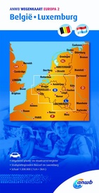 Wegenkaart - landkaart Wegenkaart 2. België/Luxemburg | ANWB Media