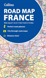 Wegenkaart - landkaart France road map | Collins