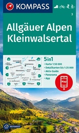 Wandelkaart 3 Allgäuer Alpen - Kleinwalsertal | Kompass