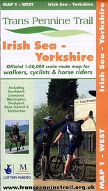 Fietskaart Trans Pennine Trail Map 1 West Irish Sea to Yorkshire | Sustrans