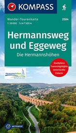 Wandelkaart 2504 Hermannsweg und Eggeweg | Kompass