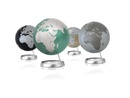 Wereldbol - Globe 24 Full Circle Vision Zilver | Atmosphere Globes