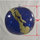 Opblaasbare wereldbol - globe Sterren - Glow | Harlekijn