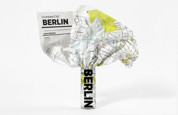 Stadsplattegrond Crumpled City Maps Berlin - Berlijn | Palomar