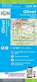 Wandelkaart - Topografische kaart 2220SB Jargeau, Olivet, La Ferté-St-Aubin | IGN - Institut Géographique National