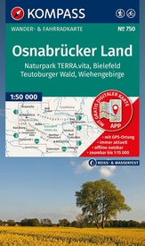 Wandelkaart 750 Osnabrücker Land - Teutoburgerwoud | Kompass