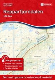 Wandelkaart - Topografische kaart 10181 Norge Serien Repparfjorden | Nordeca