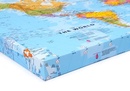 Wereldkaart op canvas, politiek 116 x 81 cm | Maps International