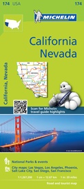 Wegenkaart - landkaart 174 California - Californie - Nevada | Michelin