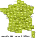 Fietskaart - Wegenkaart - landkaart 122 Colmar - Mulhouse - Bale | IGN - Institut Géographique National