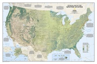 United States Physical USA fysisch | 92 x 61 cm
