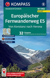Wandelgids 5962 Kompass Wanderführer Europäischer Fernwanderweg E5 - | Kompass