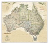 Wandkaart Australië, politiek & antiek, 77 x 60 cm | National Geographic