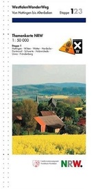 Wandelkaart Westfalen wanderweg | LVA Nordrhein Westfalen