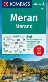 Wandelkaart 053 Meran - Merano | Kompass
