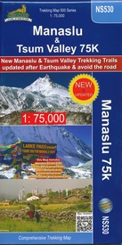 Wandelkaart NS530 Trekking map Manaslu - Tsum Valley | Himalayan Maphouse