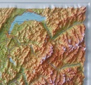 Reliëfkaart Franse Alpen - Rhône Vallei 114 x 81 cm (9782758552918) | IGN - Institut Géographique National