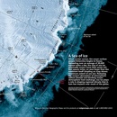 Wandkaart Antarctica Satellite Map, 78 x 50 cm | National Geographic